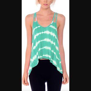 Double Spaghetti Strap Tie Dye Tank Top